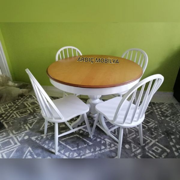 Baba Ayak Yuvarlak Masa Takımları Modelleri İmalatçı Ardıç Mobilya